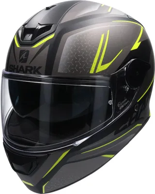 Produktbild von SHARK D-SKWAL 2 DAVEN Integralhelm matt schwarz-grau-gelb XS XS in gelb/grau/schwarz