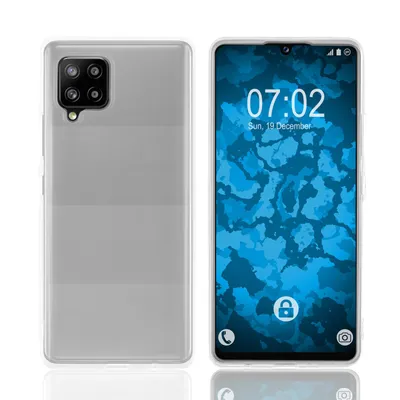 Produktbild von PhoneNatic Case kompatibel mit Samsung Galaxy A42 - Crystal Clear Silikon Hülle crystal-case Cover