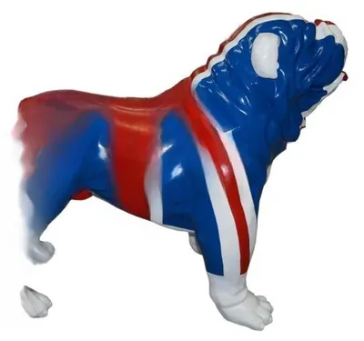 Produktbild von Design Hund Figur Statue Skulptur Figuren Skulpturen Dekoration Deko Neu England