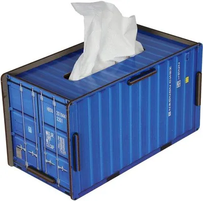Immagine prodotto di Scatola in MDF per fazzoletti, colore blu