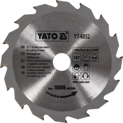 Image de Disque à carbure 140 x 20 mm, 16 dents