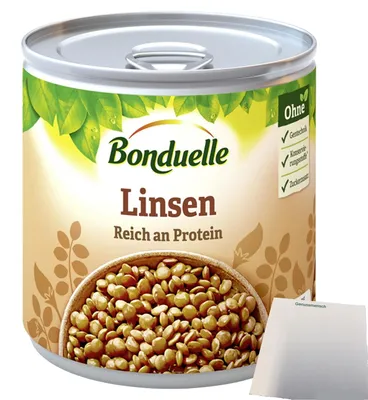 Produktbild von Bonduelle Linsen (400g Dose) + usy Block