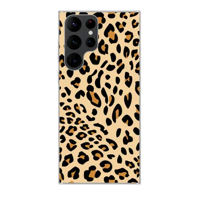 Produktbild von MuchoWow® Handyhülle Schutzhülle Hülle für Samsung Galaxy S22 Ultra Tiermuster - Panther - Leopard Silikon Softcase Handy Hülle - Abbildung