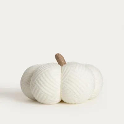 Zdjęcie produktu dla HOMLA Dynia KIRRA biała materiałowa 32x21 cm
