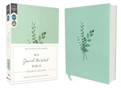Produktbild von Niv, Journal the Word Bible, Double-Column, Cloth Over Board, Teal, Red Letter Edition, Comfort Print