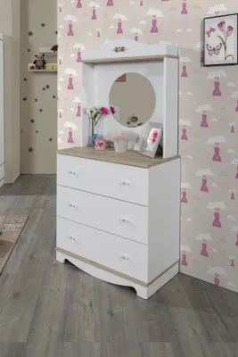 Immagine prodotto di Comodino con specchio, camera da letto, comodini, mobili per la camera da letto, consolle