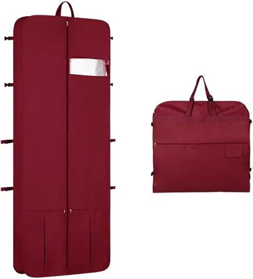 Produktbild von Premium Kledingtas für lange Abendkleider, 182cm, mit Schuhfach, 4 Ritszakken, wasserdicht und opklappbar