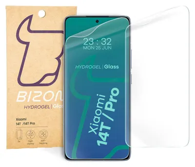 A screen protector for a Xiaomi phone is shown next to its packaging.