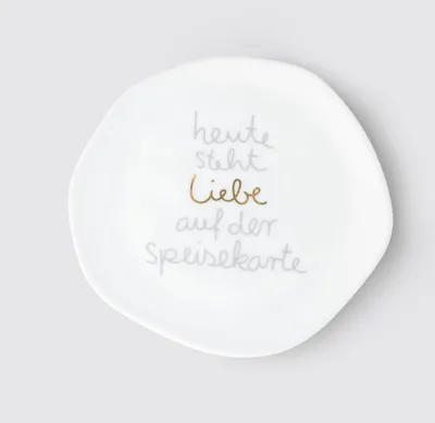 Image de Räder Kleiner Teller Heute steht Liebe auf D.14cm