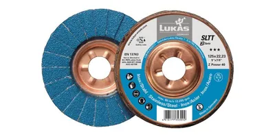 Obrázek produktu pro Klapkový kotouč LUKAS SLTT Z Power Ø 125 mm velikost zrna 40 plochý - A27201250400045A