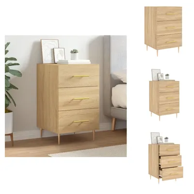 Immagine prodotto di vidaXL Comodino rovere Sonoma 40x40x66 cm materiale legno - Comodini
