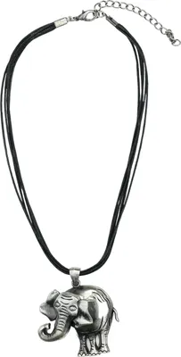 Produktbild von Kurze Kette Elefant mit Elefantenanhänger von collezione alessandro