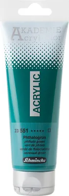 Produktbild von Schmincke 120ml AKADEMIE Acryl color Phthalogruen Acryl 23 551 012