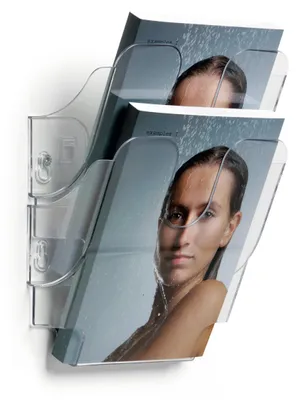 Obrázek produktu pro DURABLE Stojan A4 na tiskoviny FLEXIPLUS 2 A5, na výšku, transparentní, 1709013400