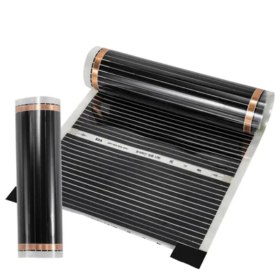 Zdjęcie produktu dla Hengda 220W/m², folia grzewcza podczerwieni, elektryczne ogrzewanie, ogrzewanie podłogowe, wymiary pojedynczego elementu: długość 2,0 m, szerokość 0,5 m (7 m²)