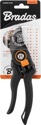 Produktbild von Bradas Bypass-Gartenschere V-SERIES anthrazit/orange