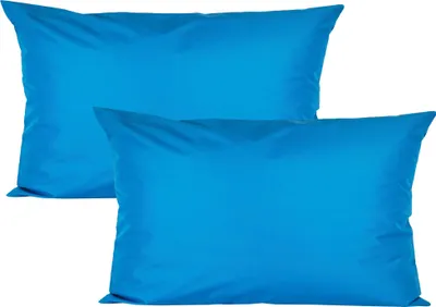 Produktbild von JACK 2er Set 40x60cm Outdoor Kissenhülle Kissenbezug Wasserfest Sitzkissen Lounge Kissen Garten Stuhl Lotus Effekt, Farbe:Meerblau