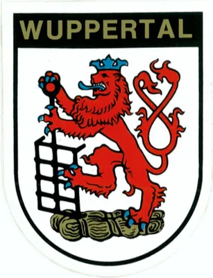 Produktbild von Aufkleber Wappen Wuppertal 115 x 90 mm