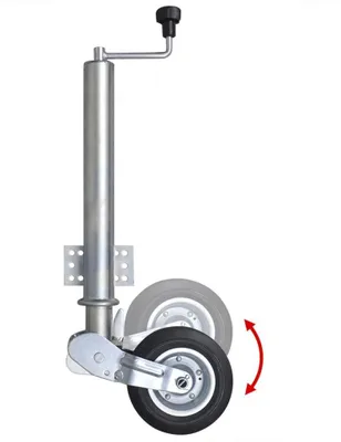 Produktbild von Klappbares Stützrad, 60 mm, für Anhänger