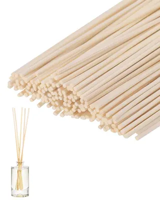 100 Holz-Duftstäbchen für Diffuser, 20 cm x 3 mm