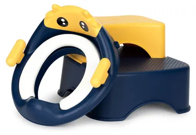 Image de Rehausseur de toilettes avec marchepied pour enfants ECOTOYS
