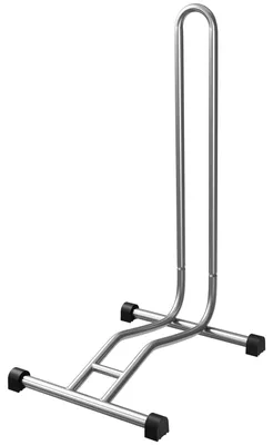 Produktbild von WELLGRO Fahrradständer - Stahl, sicherer Stand - Farbe schwarz, weiß oder silber wählbar, Farbe:Silber