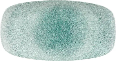 Produktbild von CHURCHILL Raku Jade green Teller flach, rechteckig, Länge: 355 mm