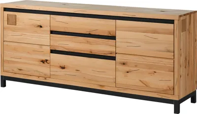 Produktbild von MASSIVMOEBEL24 Sideboard Kernbuche 190x45x85 natur geölt VILLANDERS #151