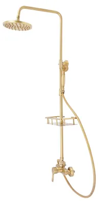 Immagine prodotto di Kit doccia - Colonna doccia - Set doccia - Doccia a pioggia - Doccetta - Altezza regolabile da 75 a 120 cm