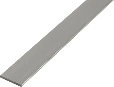 Image de Alberts 498085 Barre plate, aluminium, naturel, 1000 x 20 x 2 mm, set de 8