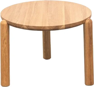 Zdjęcie produktu dla HOMLA Stolik kawowy DELICIA drewniany dębowy naturalny 60x60x40 cm