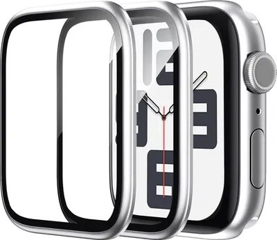 Image de WSKEN Apple Watch Series SE2/SE/6/5/4 44mm Film de protection 2 pièces Argent