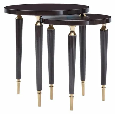 Produktbild von Gruppe Beistelltische Couchtische Kaffeetische Tische Set 2tlg Schwarz