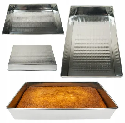 Produktbild von Pro-Drut Hohe Rechteckige Backform 250x400x70 mm für Kuchen