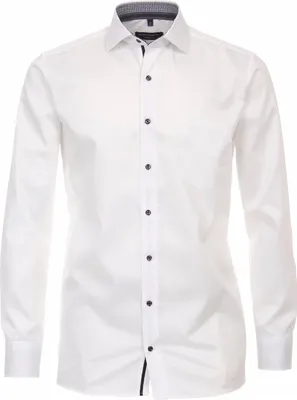 Produktbild von CASAMODA Herren Businesshemd Langarm Kent Modern-Fit Twill Weiß 42