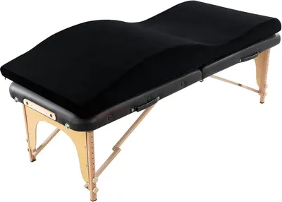 Productafbeelding van Massagebedtopper, wimperbedtopper, golfmatras, ergonomisch, 180 x 60 cm, schuim met hoge dichtheid, geschikt voor cosmetische behandelingen, loungestoelen, spa's, massagesalons en schoonheidssalons