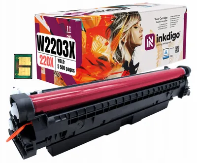 Produktbild von Inkdigo Toner W2203X für HP Color LaserJet Pro 4202, 4202dn, 4202dw, 4202dwe – Magenta, 5500 Seiten,, KI-generiertes Bild