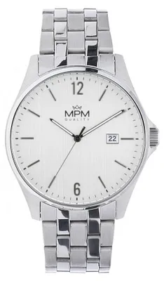 Produktbild von MPM-Quality Herrenuhr Edelstahl Silber Zifferblatt Silber Ø 42 x 10 mm