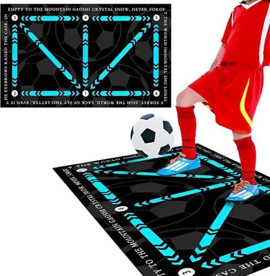 Obrázok produktu pre Trénovacia podložka na futbal – Skladací tréningový pomôcka – Podložka na driblovanie – Tréningové pomôcky na futbal