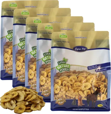Produktbild von 5 kg Lyra Pet® Bananen getrocknet