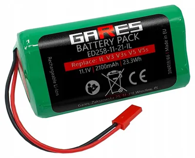 Obrázok produktu pre Gares Náhradná batéria pre ILIFE V3 V3S PRO V5 V5S PRO X5 11,1V | 11,1V 2,1 Ah Li-Ion | Vysokovýkonná batéria pre robotický vysávač | Kompatibilná s ILIFE V3 V3S PRO V5 V5S PRO X5 11,1V | Prémiová kvalita