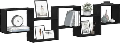 Produktbild von Maison Exclusive - Würfelregal 5 Fächer Schwarz Holzwerkstoff
