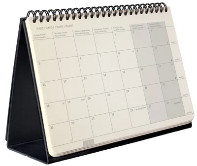 Immagine prodotto di sigel calendario da tavolo Conceptum 2024 circa DIN A5 nero
