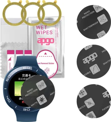 Produktbild von apgo 3 Stück Schutzglas, Matt, kompatibel mit Huawei Watch GT Cyber Smartwatch, Hybrid 8H, Ersatz für Hartglas, Displayschutzglas, Bildschirmschutz, Displayschutz, kratzfest