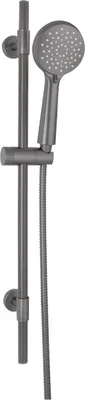 Produktbild von WENKO Edelstahl Brauseset Young Gunmetal Grey 1,9 x 66 cm