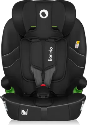 Obrázek produktu pro Dětská autosedačka Lionelo Billy i-Size 76-150 cm, instalace ISOFIX nebo bezpečnostním pásem, boční ochrana a nastavitelná opěrka hlavy - černá