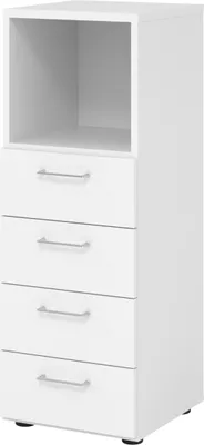 Produktbild von Hammerbacher Regal 3OH 4Schübe ws/ws 4032062308769