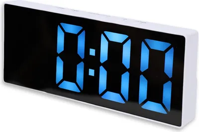 Obrázek produktu pro LED zrcadlový budík Digitální hodiny s 6,25palcovým displejem Záložní baterie Nastavitelná jasnost Dvojitý budík Funkce odložení pro ložnici Kancelář