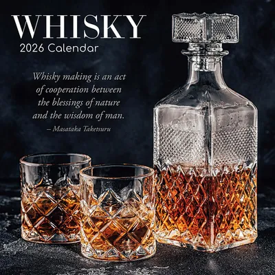 Productafbeelding van Whisky 2026 – 16-maands kalender: Original The Gifted Stationery Co. Ltd [Meertalig] [Kalender] (Wandkalender)