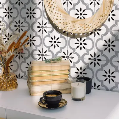 Productafbeelding van Antislip vloersticker - PVC tegelstickers - Zelfklevend - Decoratie keuken/badkamer - 30cm x 15cm - 24 stuks - Vloertegels